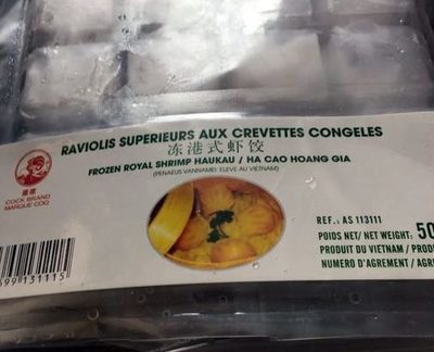 Raviolis Aux Crevettes Surgelés - Produit
