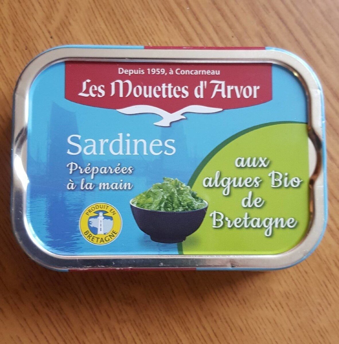 Sardines aux algues Bio de Bretagne - Nutrition facts - fr