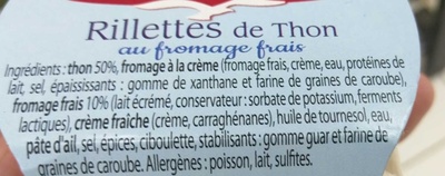 Rillettes de Thon au fromage frais - Ingredienti - fr