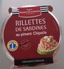 Rillettes de sardines au piment chipotle - Produit