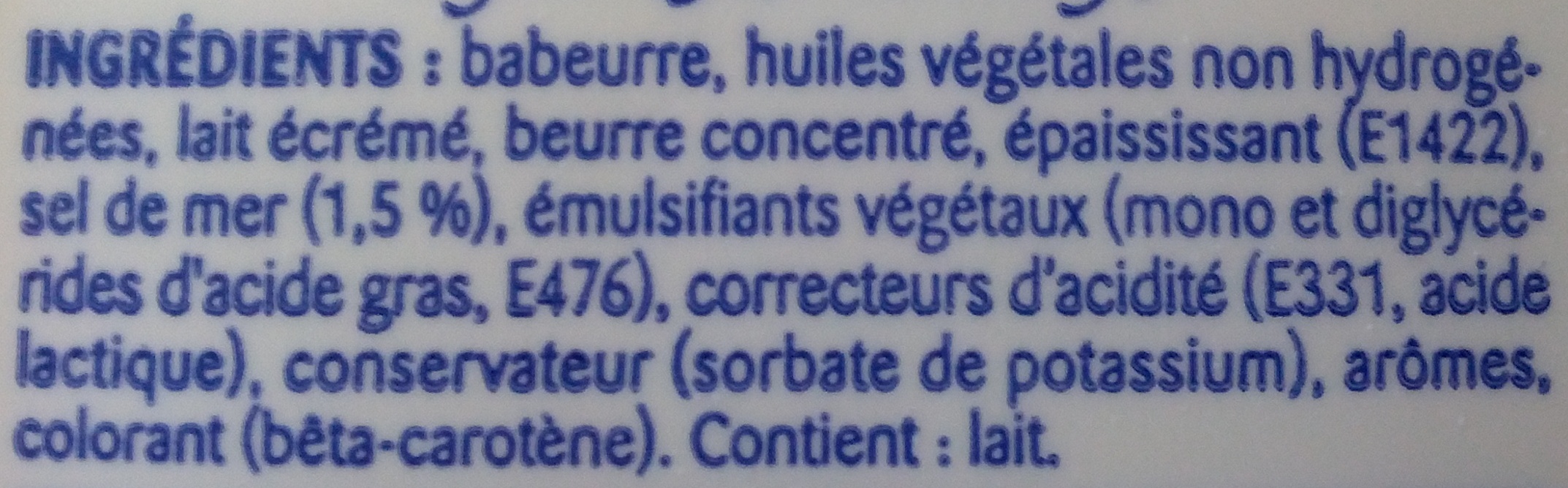 St Hubert 41 (Sel de Mer, Léger & tendre), (38 % MG) - Ingredienser - fr