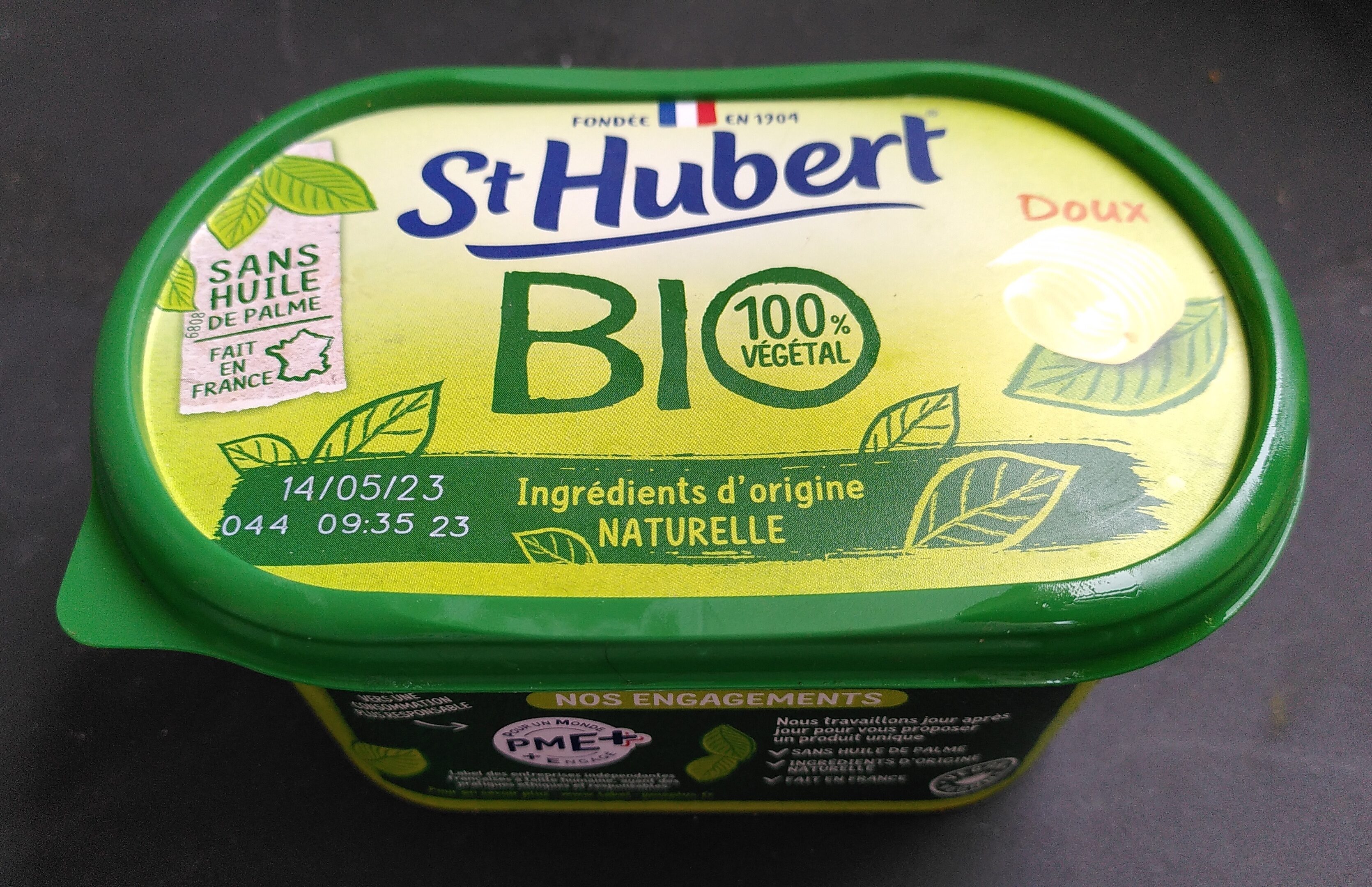 St hubert bio 490 g doux sans huile de palme - Product - fr