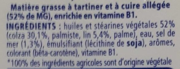 St hubert omega 3 255 g demi sel - Ingredienser - fr