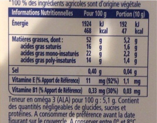 St hubert omega 3 255 g doux - Nutrition facts - fr