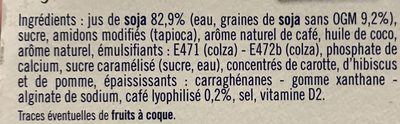 Liégeois soja café - Ingredientes - fr