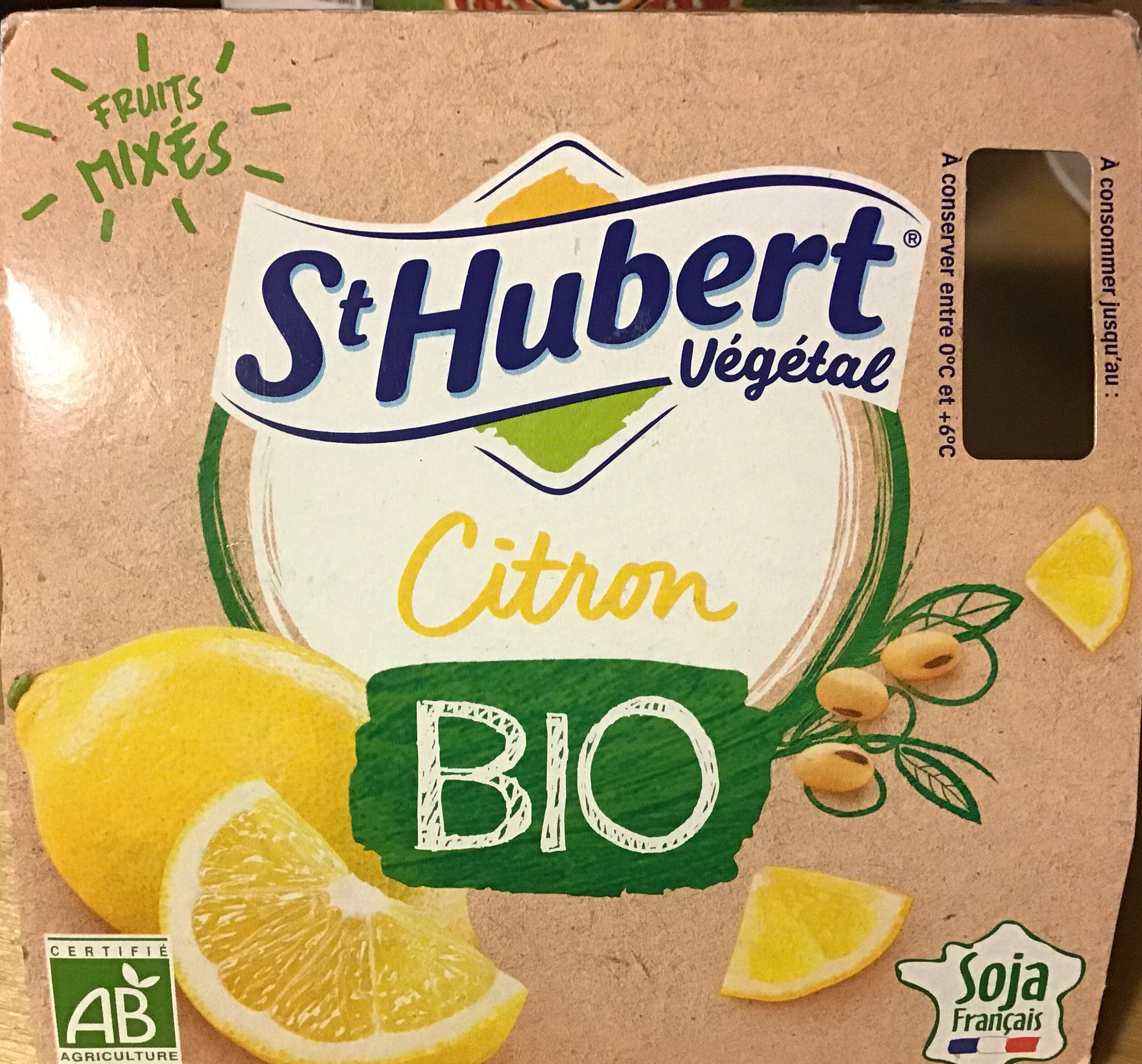 St Hubert Végétal Citron Bio - Product - fr