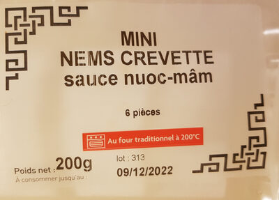 Mini Nems Crevette sauce nuoc-mâm - نتاج - fr
