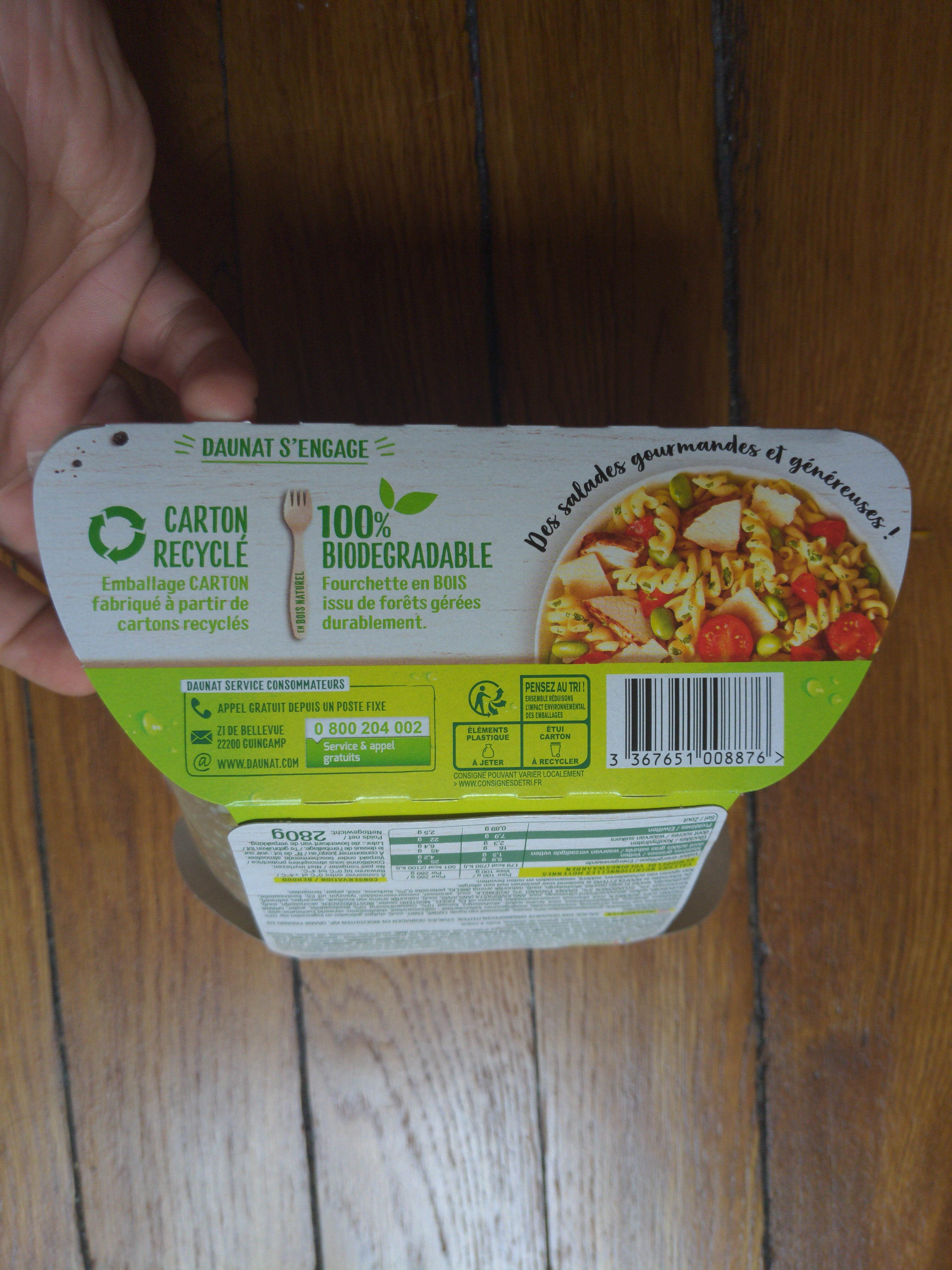 Poulet rôti & Grana Padano - Recycling instructions and/or packaging information - fr