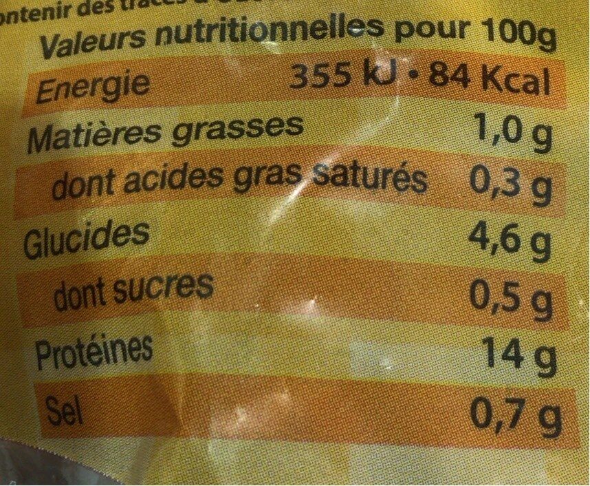 Mélange paella - Nutrition facts - fr