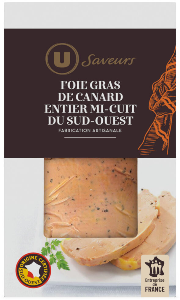 Foie gras de canard entier du Sud-Ouest mi-cuit IGP délicatement poivré Saveurs - نتاج - fr