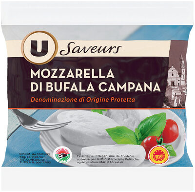 Mozzarella di bufala Campana DOP au lait pasteurisé 25% deMG - Produit