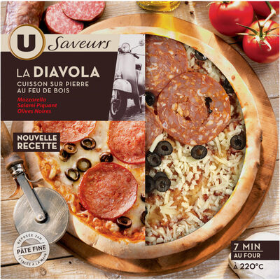 Pizza diavola à base de fromages Provolone et de salami piquant - Product - fr