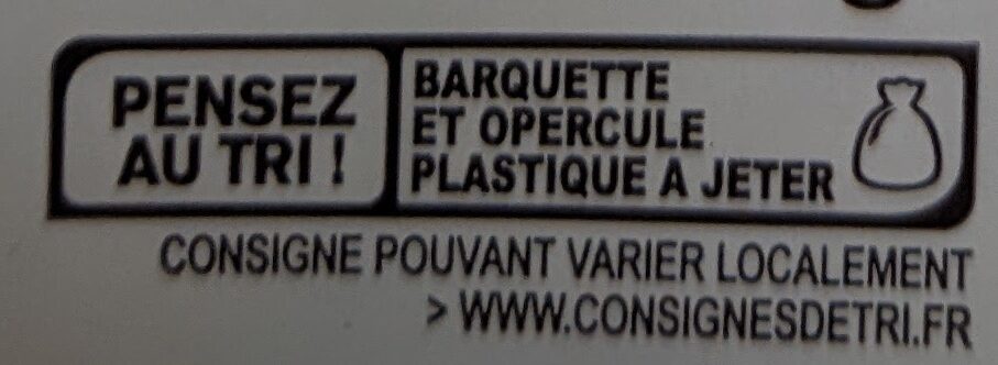 Quenelles nature à la lyonnaise - Recycling instructions and/or packaging information - fr
