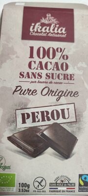La belle équitable - 100% Cacao noir - Produit
