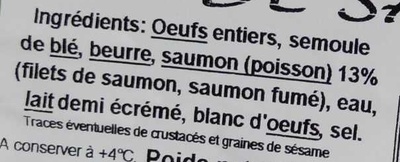 Quenelles lyonnaises de saumon - Ingredients - fr