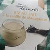 Riz au lait à la vanille de Madagascar - Produkt