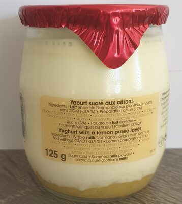Yaourt Citron - Ingredients