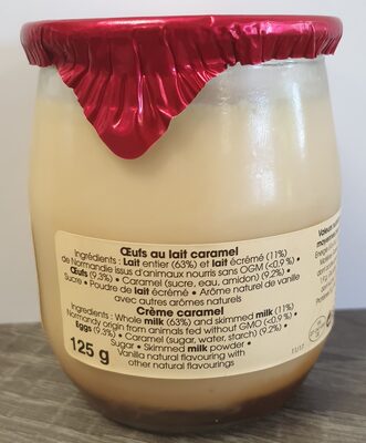 Oeufs au lait caramel - Ingredients