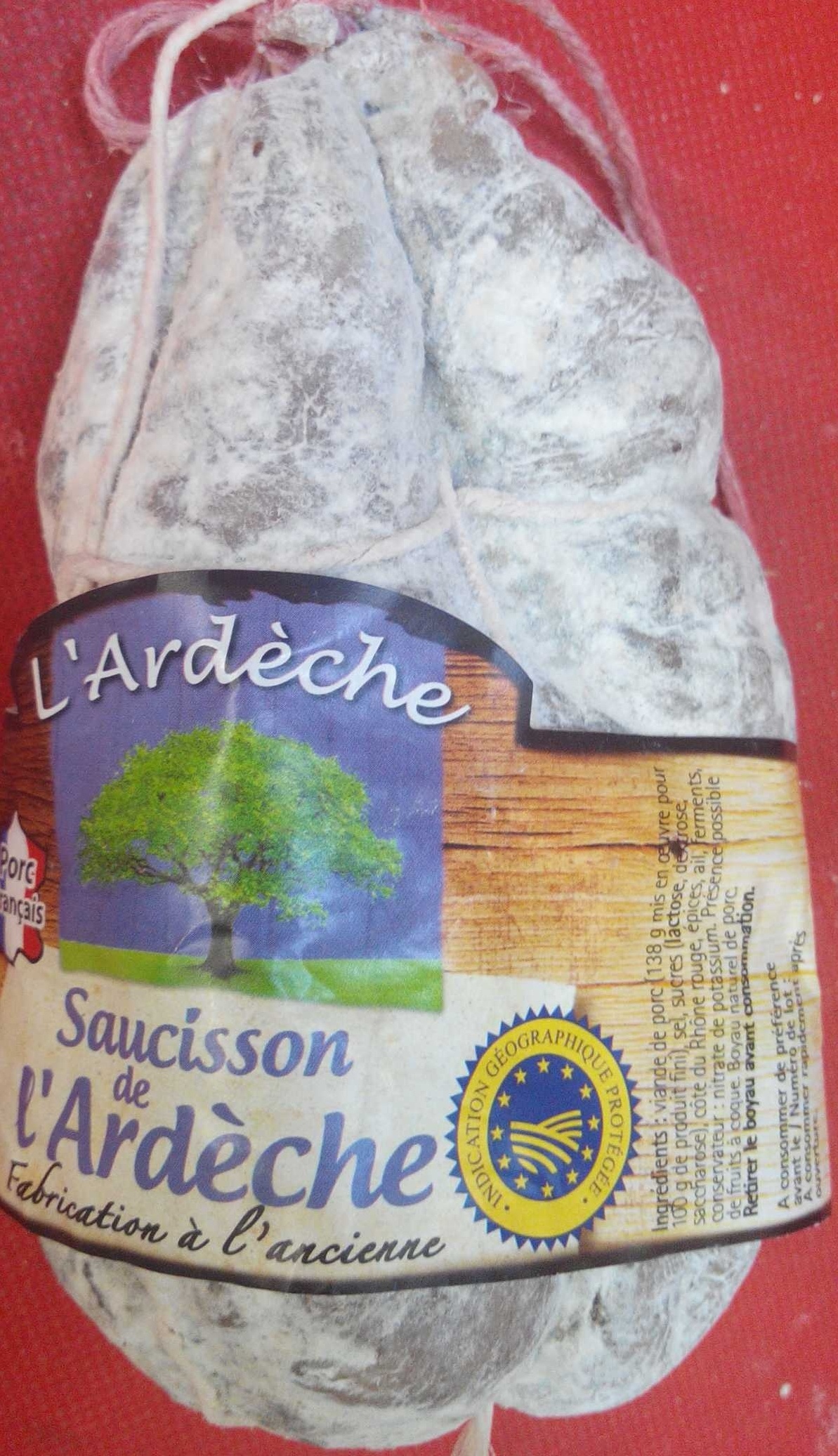 Saucisson de l'Ardèche - Product - fr