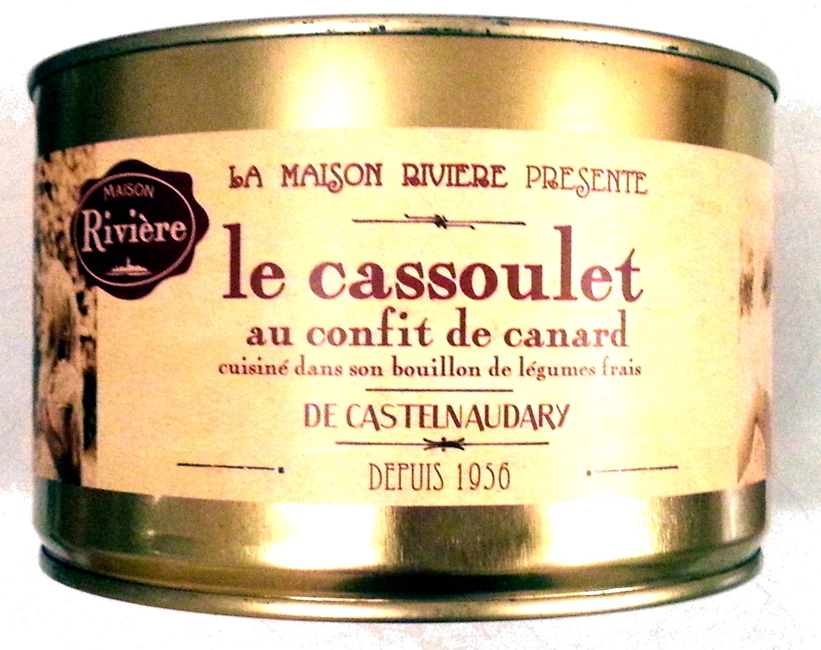Le cassoulet au confit de canard de Castelnaudary cuisiné dans son bouillon de légumes frais, boîte 2/1 - Product - fr