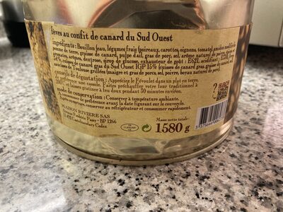 Le fevoulet fèves aux cuisses de canard du Sud Ouest confites - Ingredients