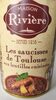 Les saucisses de Toulouse aux lentilles cuisinées - Produit