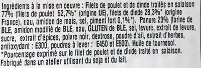 Escalope de Poulet Panure Fine et Croustillant - Ingredienser - fr