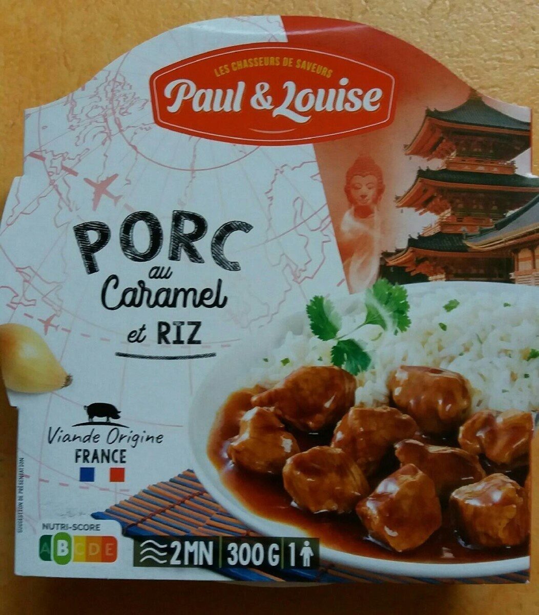 Porc au caramel et riz - 产品 - fr