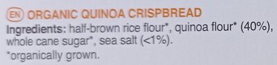 Knusperbrot Quinoa Glutenfrei bio - Ingredients