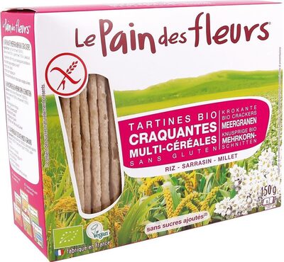 Tartines bio craquantes multi-céréales sans gluten - Prodotto - fr