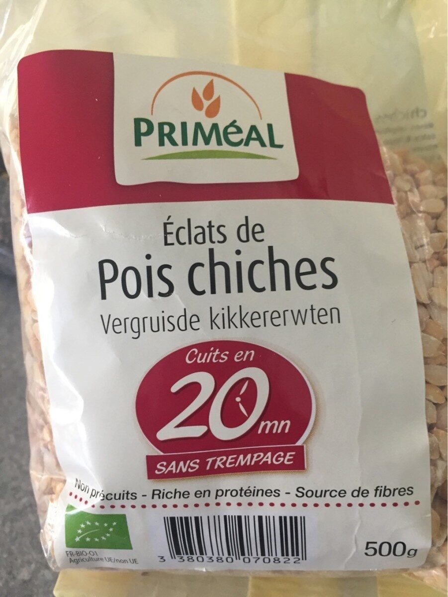 Eclats De Pois Chiches Bio ? 500G ? Priméal - Produit