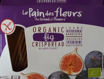 organic fig crispbread - Product - fr