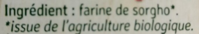 Farine de Sorgho Bio - Ingrédients