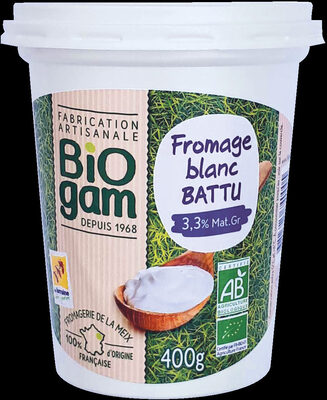 Fromage blanc battu 400g BIO - Product - fr