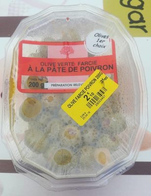 Olive vertes farcie aux poivrons - Product - fr