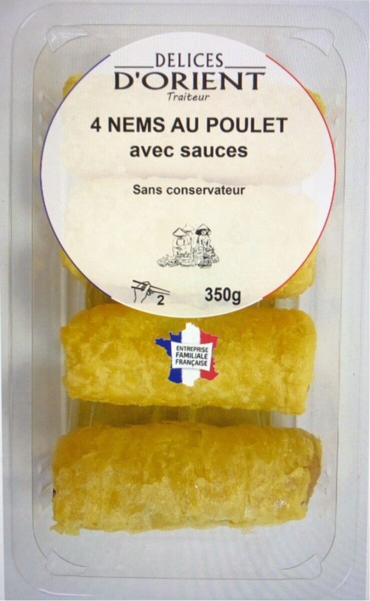 4 Nems au poulet + sauces DELICES D'ORIENT - نتاج - fr