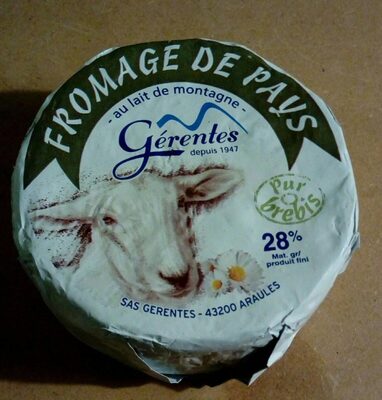 Fromage de pays au lait de montagne - Prodotto - fr
