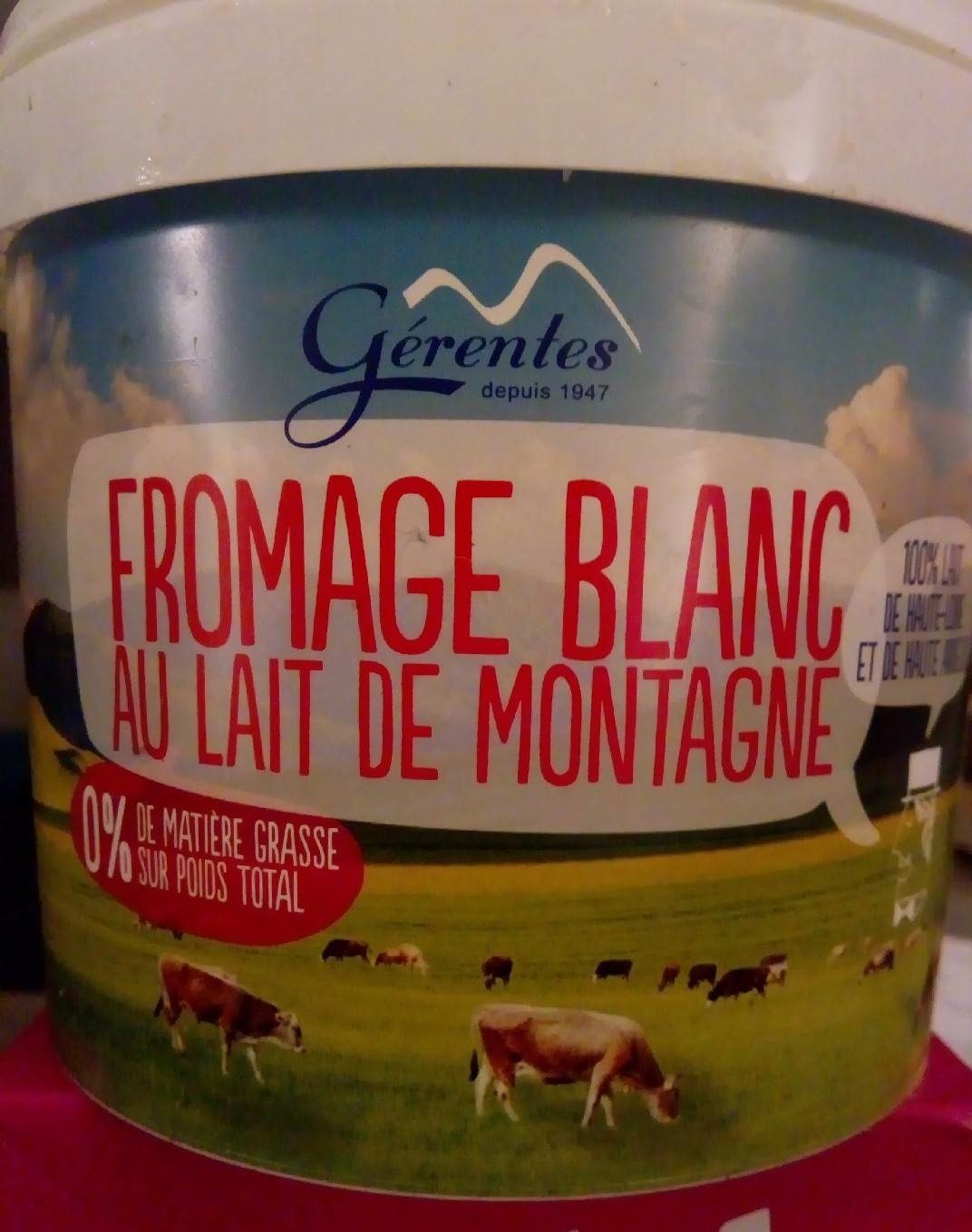 Fromage blanc au lait de montagne 0% M.G. - Prodotto - fr