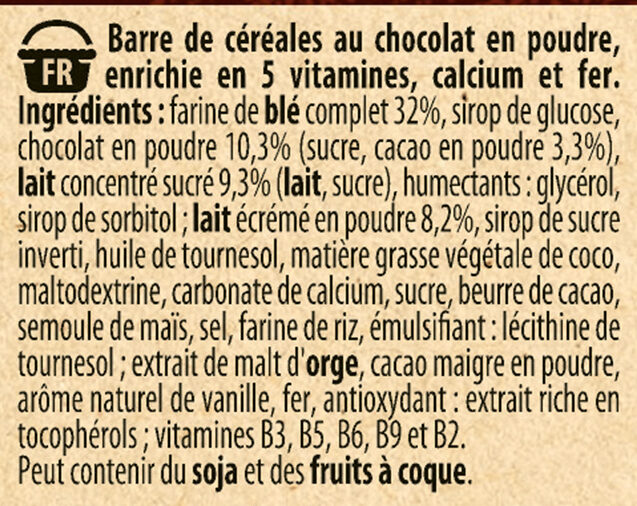 Chocapic 🍫 strong In Chocolaté 🍫 - Ingrédients