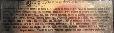 Galettes de pomme de terre fromage et tomate - Ingredients - fr