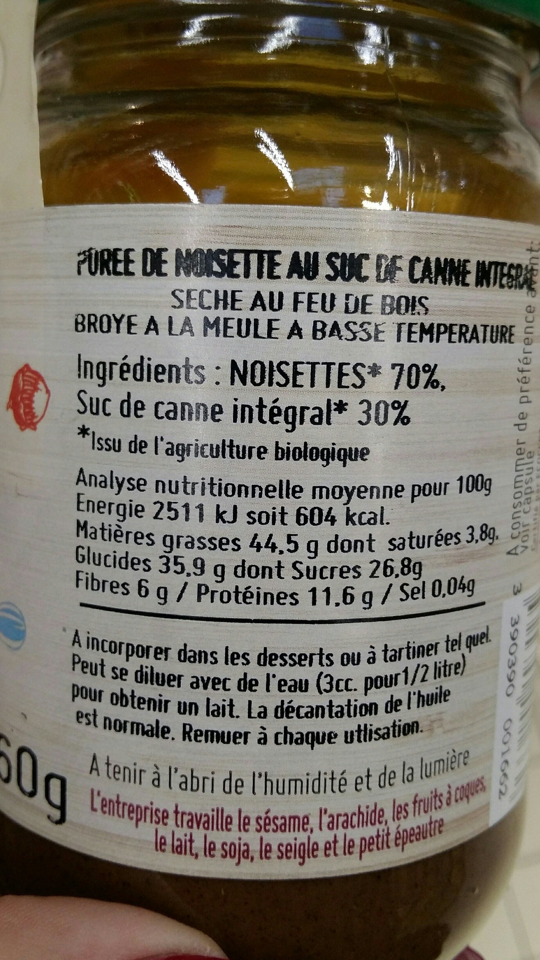 Noisette au suc - Ingredients - fr
