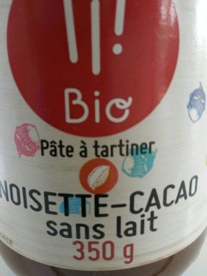 Pate à tartiner Cacao-Noisette sans lait - Product - fr