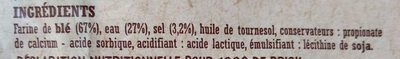 136G FEUILLE DE BRICK PLIEESX8 CROUSTIPAT - Ingredients - fr