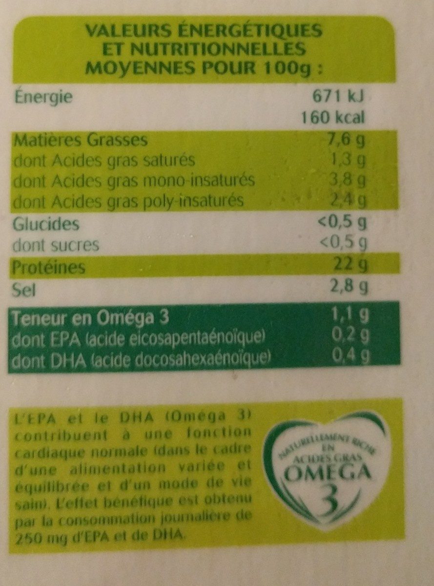 TRUITE COFFR 8T+20% 225G OVIVE - Ingrédients