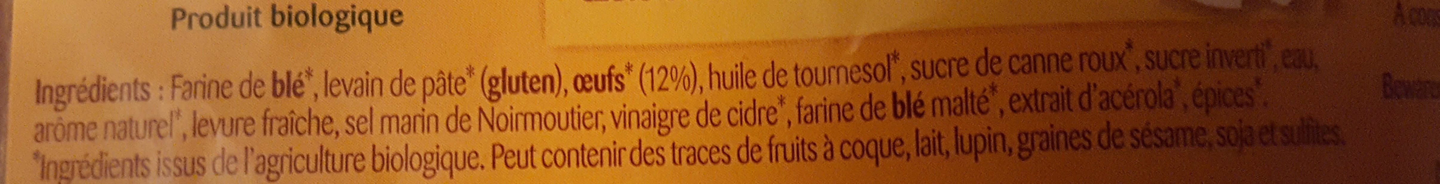 Brioche Tressée - Ingredients - fr