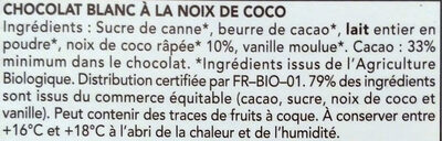 Blanc Noix de Coco - Ingredients - fr