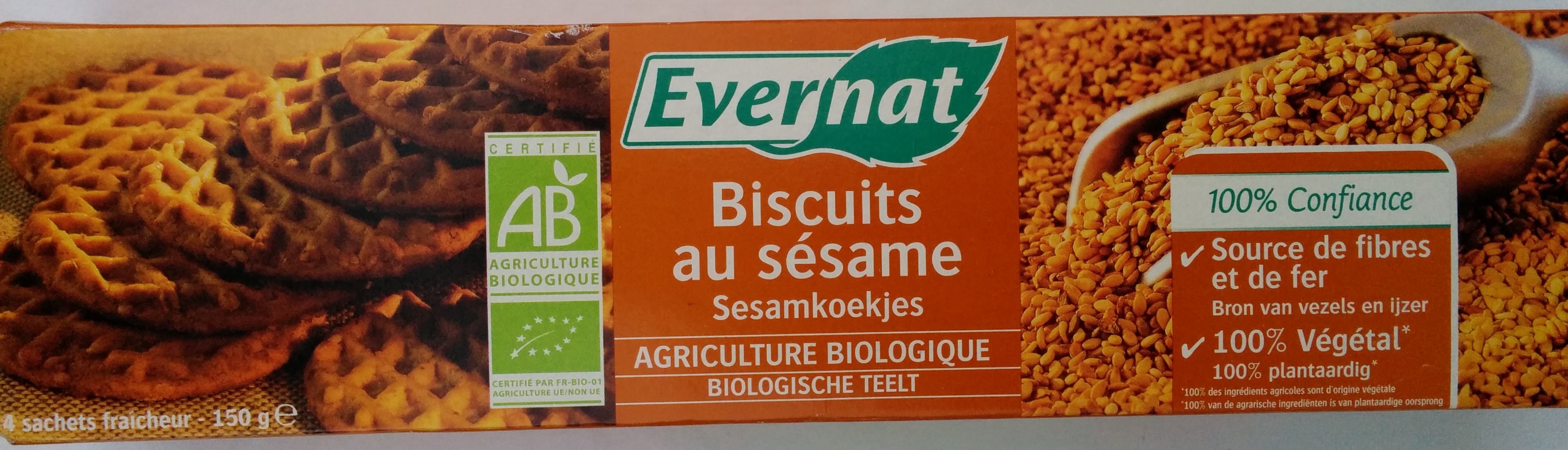Biscuits au sésame bio - Producto - fr