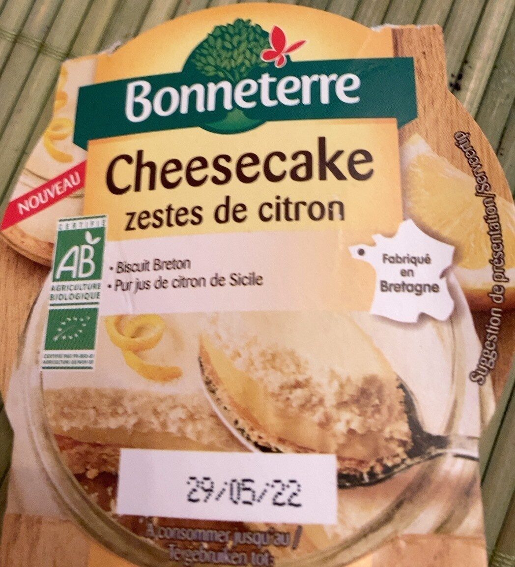 Cheesecake zestes de citron - Produit