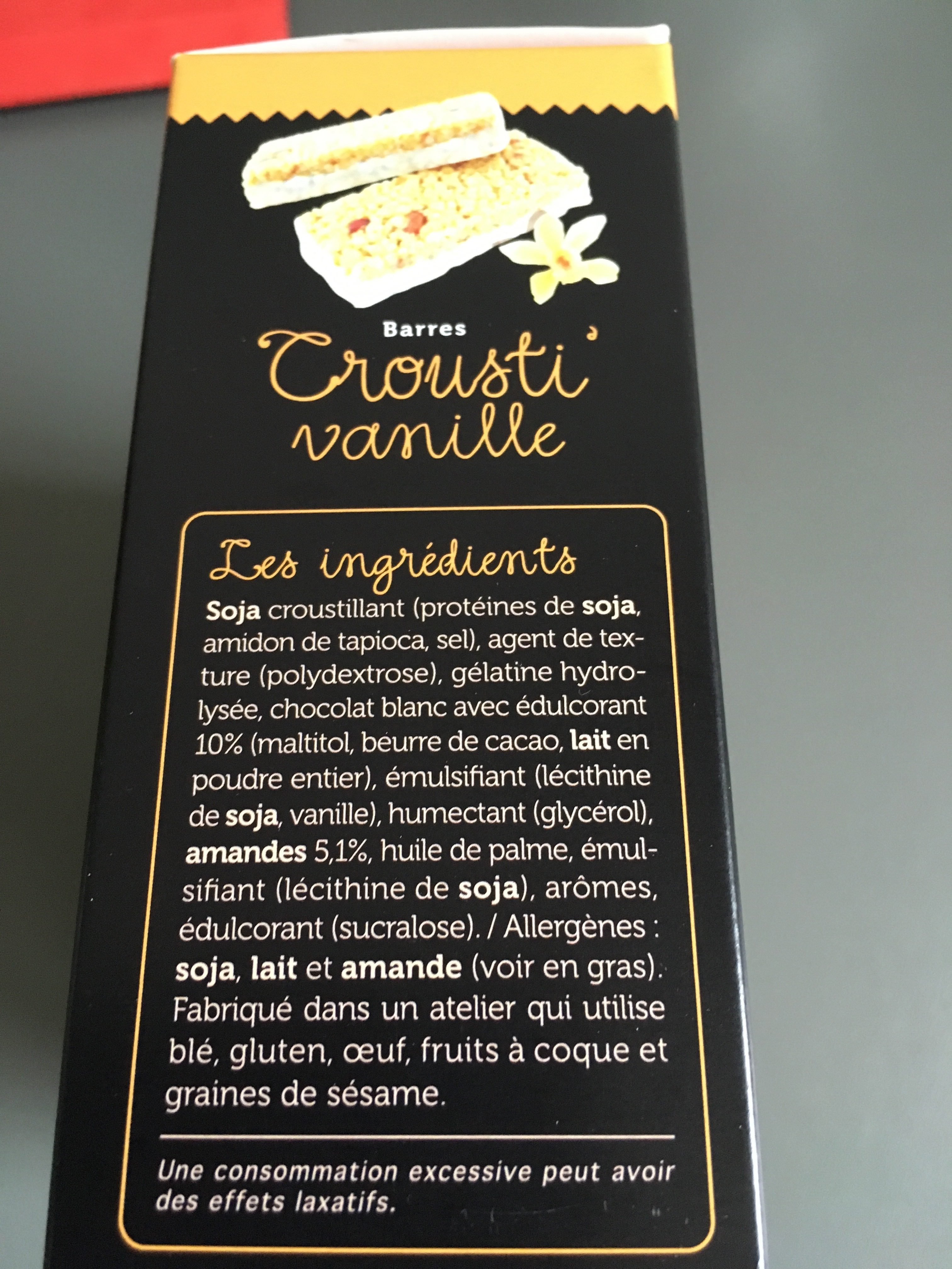 Crousti'vanille - Ingrédients