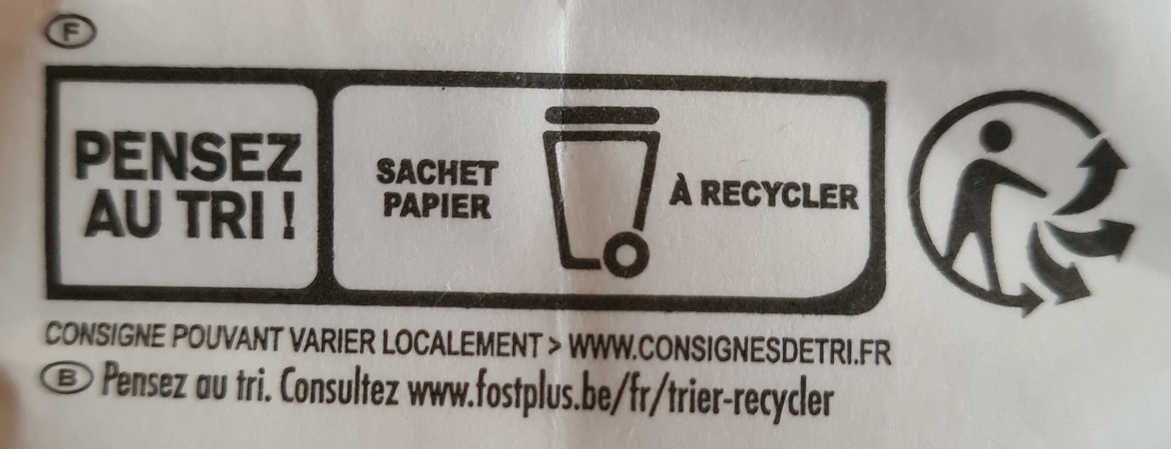 Farine de blé T55 - Instrucciones de reciclaje y/o información de embalaje - fr